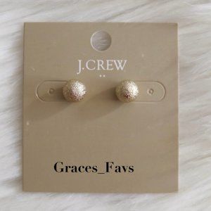 NEW J.Crew Pinball Stud Gold Earrings